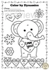 Image for Valentine`s Day Music Coloring Pages | Color by Dynamics product