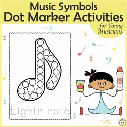 Image for Music Notes & Symbols Dot Marker Activities product