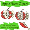 Image for Apple Pieces Clipart product
