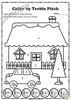 Image for Musical Coloring Pages for Winter {Color by Treble Pitch} with answers product
