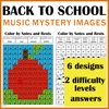 Image for Back to School Music Color by Note Mystery Pictures product