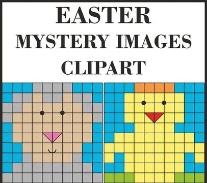 Easter Themed Mystery Pictures Clipart