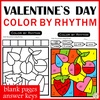 Image for Valentine`s Day Music Color by Code | Color by Rhythm product