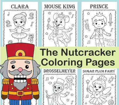 The Nutcracker Ballet (Main Characters) Coloring Pages