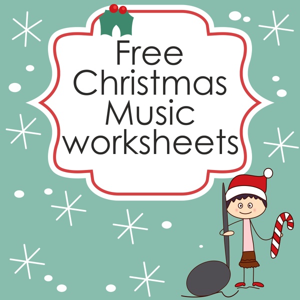 Music Worksheets for Christmas {Weekly Freebies}