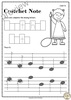 Image for Tracing Music Notes Worksheets for kids {British Terminology} product