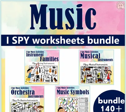 I Spy Musical Coloring Games Bundle