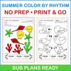 Image for Summer Color by Rhythm Music Activities product