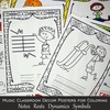 Image for Music Classroom Decor Posters for Coloring set 1 product