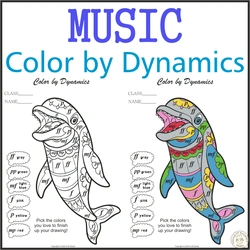 Image for Music Color by Dynamics | Dolphin Mandala Style product