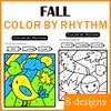 Image for Fall Color by Rhythm Activities | Music Color by Code | Standard Notation product