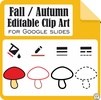 Image for Fall/Autumn Editable Clip Art for Google Slides product