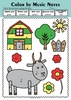 Image for Farm Animals Color by Rhythm Music Coloring Sheets product