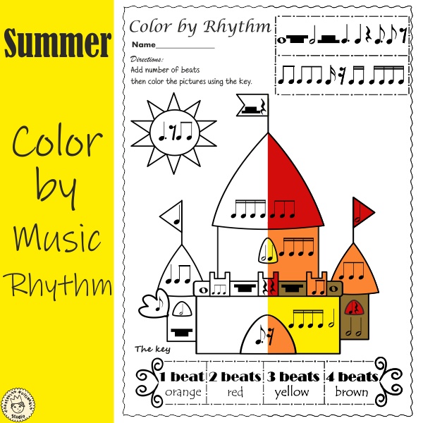 Summer Color by Rhythm Music Activities