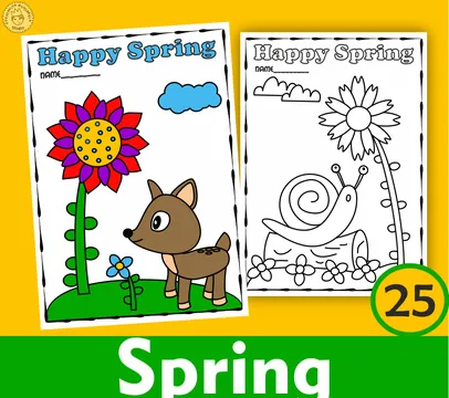 Spring Coloring Pages