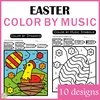 Image for Easter Music Color by Code Pages | Color-by-Note Music Worksheets product
