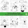 Image for Groundhog Day Trace and Color Pages | Prewriting | Morning Work product