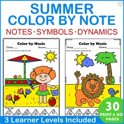 Image for Summer Color by Note Music Pack | Note Rest Dynamics product