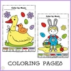 Image for Easter Music Coloring Activities Bundle product