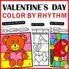 Valentine`s Day Music Color by Code | Color by Rhythm