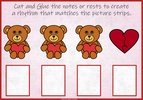 Image for Kindergarten Valentine`s Day Music Activity | Create a Rhythm | Ta, Ti-Ti, Rest product