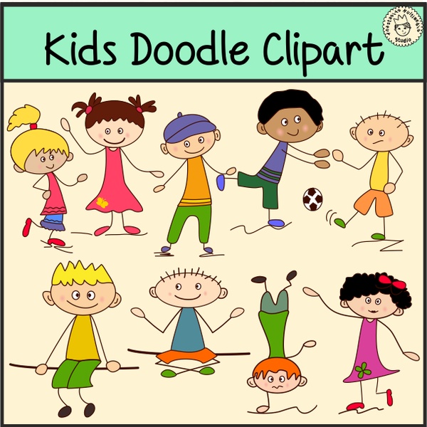 Kids Doodle Clipart