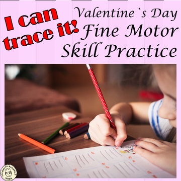 I can trace it! {Valentine’s Day fine motor skill practice}