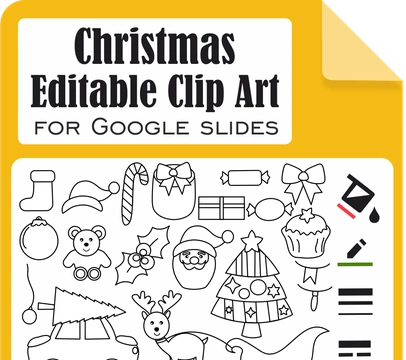 Christmas Editable Clip Art for Google Slides