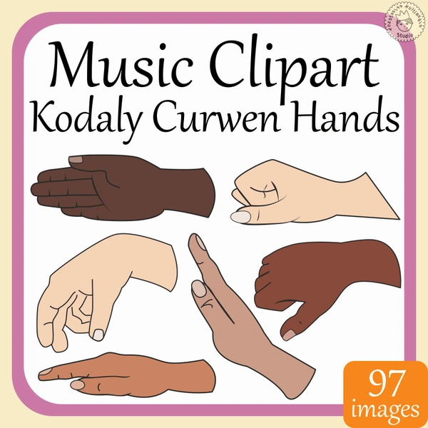 Music Clipart | Kodaly Curwen Solfa Hand Signs