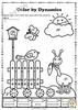 Image for Musical Coloring Pages for Spring {Color by Dynamics} with answers product