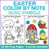 Image for Easter Color by Music Staff Symbols product