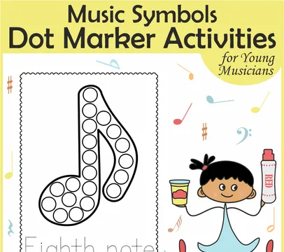 Music Notes & Symbols Dot Marker Activities