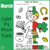 St. Patrick`s Day Music Coloring Worksheets