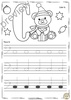 Image for Bass Clef Tracing Music Notes Worksheets for Winter and Christmas product