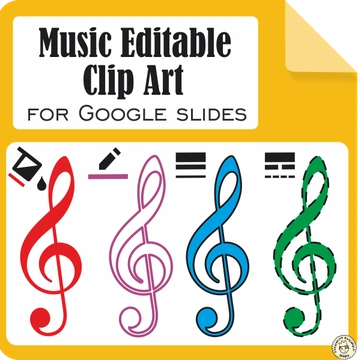 Music Editable Clip Art for Google Slides