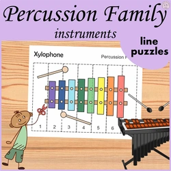 Image for Percussion Instruments Line Puzzles product
