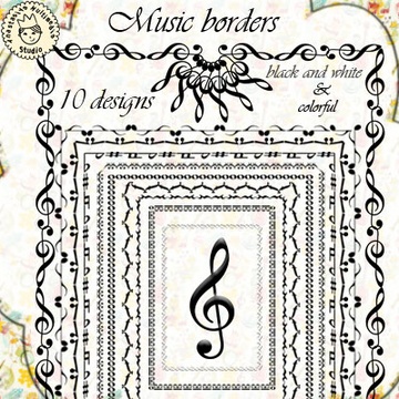 Music Borders (set 1)
