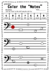 Image for Bass Clef Note Naming Worksheets for Spring product
