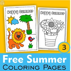 Image for Free Printable Summer Coloring Pages product