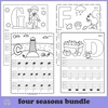 Image for Alto Clef Tracing Music Worksheets Seasonal Bundle product