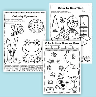 Enhancing Elementary Music Lessons with Music Coloring Pages