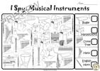Image for I Spy Musical Instruments Coloring Games product