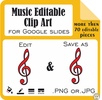 Image for Music Editable Clip Art for Google Slides product