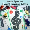 Image for Music Notes & Symbols Road Tracing Mats product