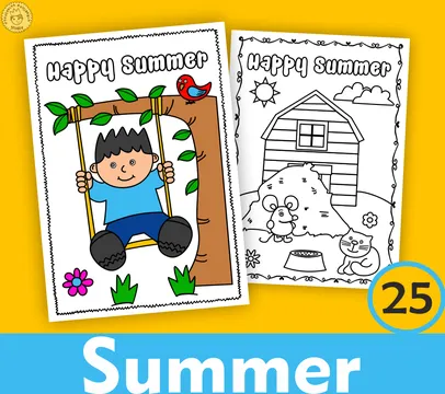 Printable Summer Coloring Pages for Kids