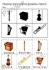 Image for Musical Instruments Shadow Matching Cut and Paste Worksheets product