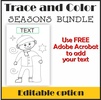 Image for Picture Tracing Four Seasons Activities Bundle | Pre-handwriting | Editable product