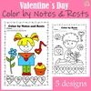 Image for Valentine`s Day Color by Notes & Rests product