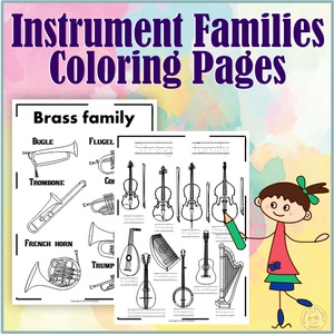 Instrument Families Coloring Pages