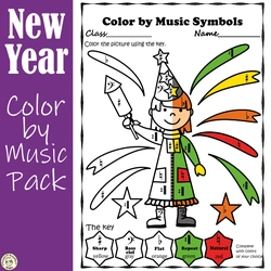 Image for Happy New Year Color by Music Pack product